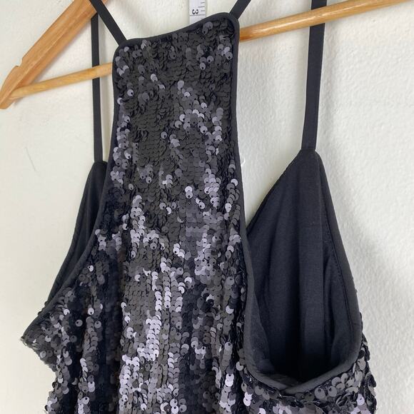 NWT Johnny Was Etta Sequin Cami Size XS Black Top - Picture 10 of 14